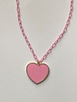 Pink Heart charm on...
